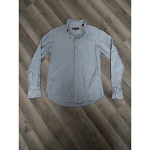 Ben Sherman Size Small Mens Blue Dress Longsleeve Button Up Shirt